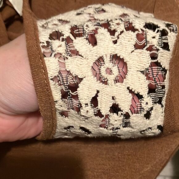 Bohemian Top | S | Rust and Cream - Picture 9 of 9